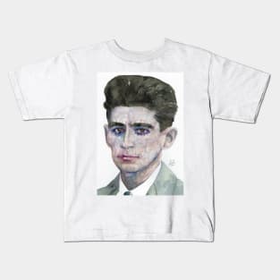 FRANZ KAFKA watercolor portrait .4 Kids T-Shirt